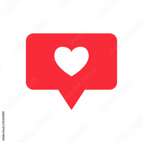 Free Download Social media notification like icon. Red button counter symbol. Template design for mobile app, ui, ux. Vector illustration - GFXLoad