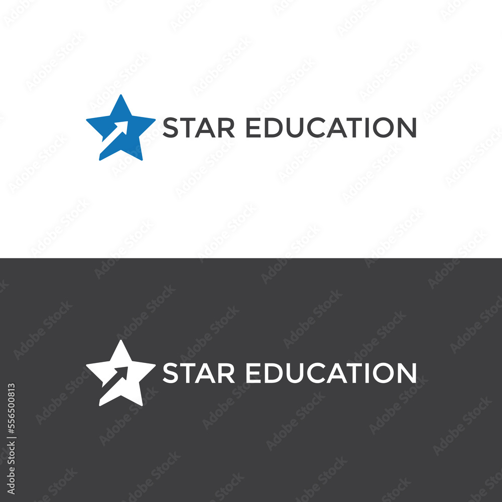 Modern education Star simple logo, Education star icon template vector design Modern education Star simple logo, Education star icon template vector design