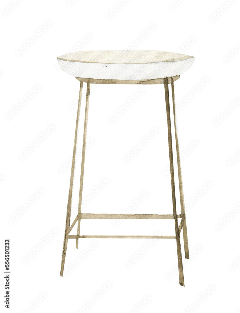 Watercolor table clipart. Furniture digital illustration. Watercolor table clipart. Furniture digital illustration.