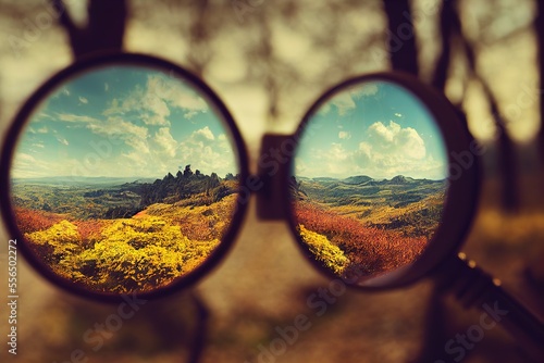 landscape through a magnifying glass © Яна Деменишина