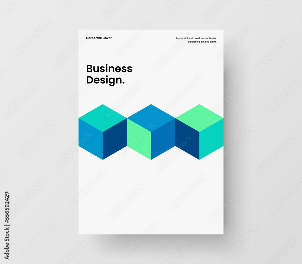 Clean mosaic tiles front page layout. Fresh presentation A4 vector design illustration. Clean mosaic tiles front page layout. Fresh presentation A4 vector design illustration.
