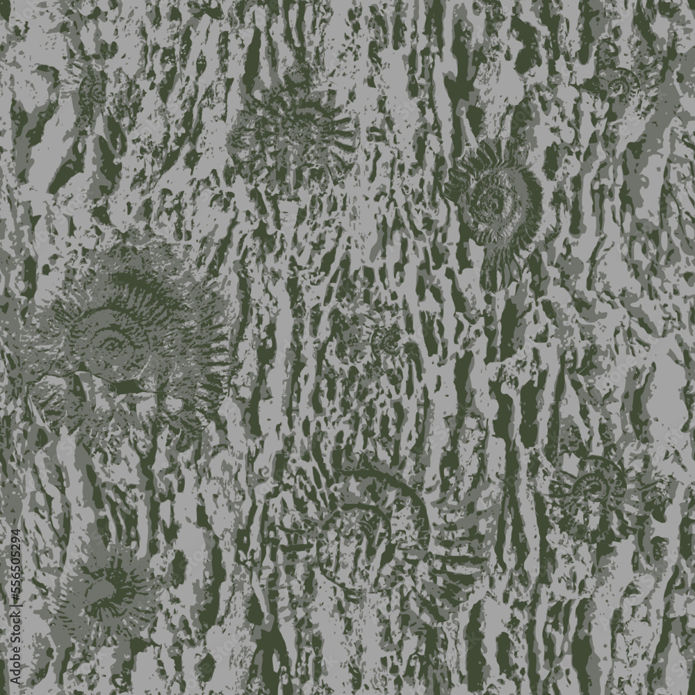 vector seamless pattern background with sea stone texture with imprints ...
