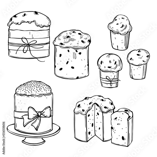 Traditional Italian Christmas cake Panettone