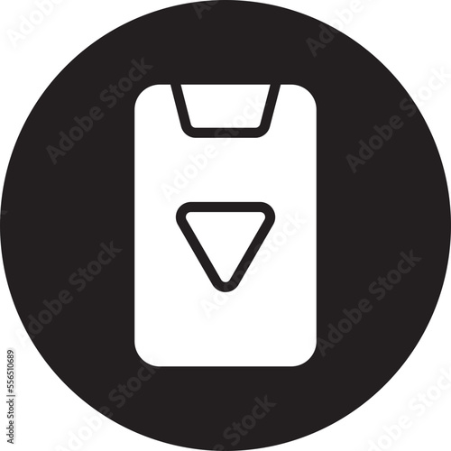 incoming call glyph icon