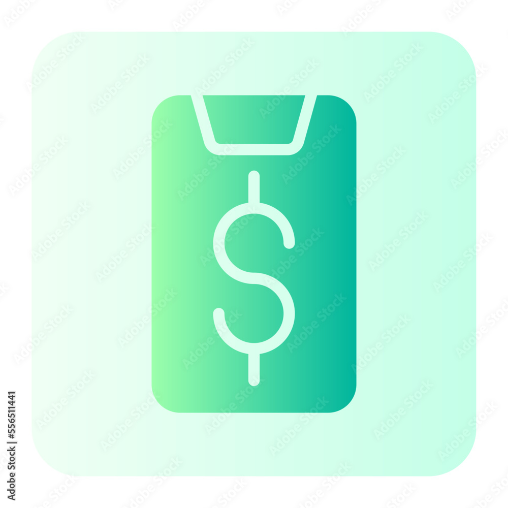 digital money gradient icon digital money gradient icon