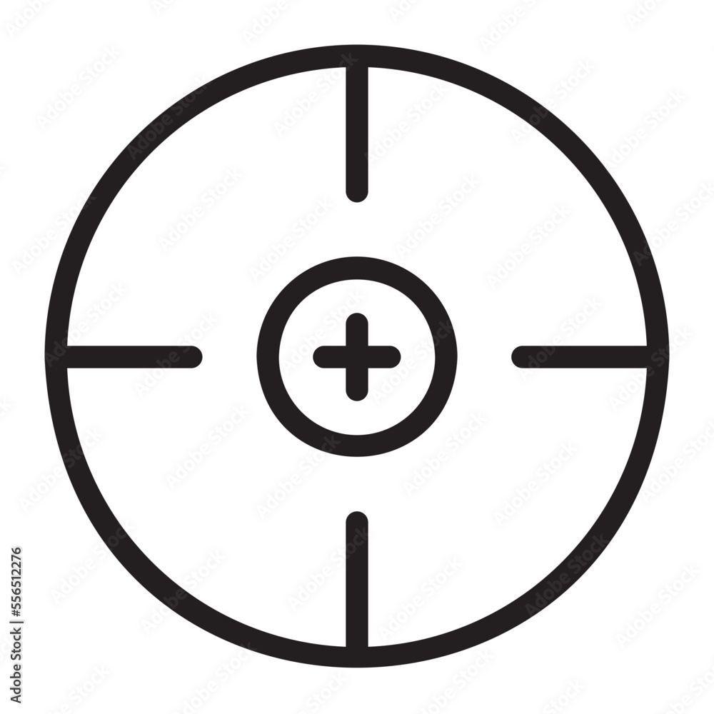 Obraz premium aim line icon