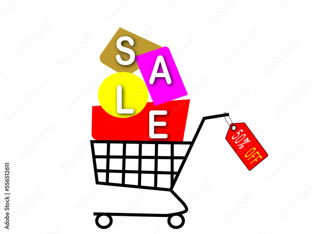 Sale poster for end of year with percent discount Sale poster for end of year with percent discount