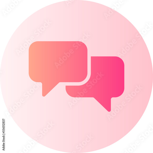 Free Download speech bubbles gradient icon - GFXLoad