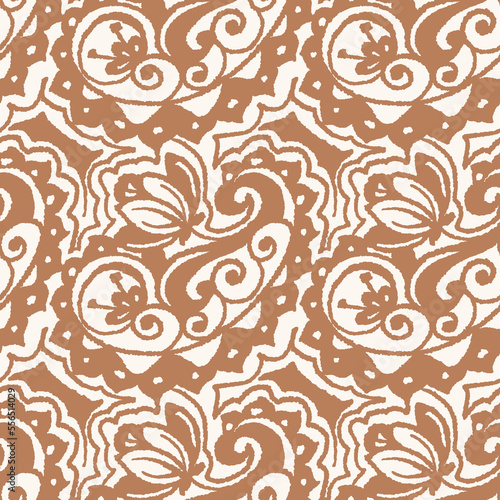 Seamless pattern with Paisley print