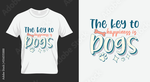 The Key to Happiness is Dogs valentines day svg