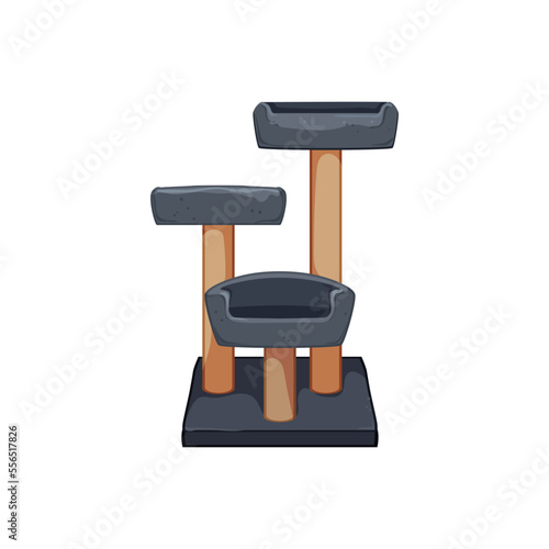play cat tree cartoon. play cat tree sign. isolated symbol vector illustration