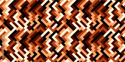 Abstract seamless pattern with diagonal coffee stripes. Brown coffee stylish design of seamless pattern.