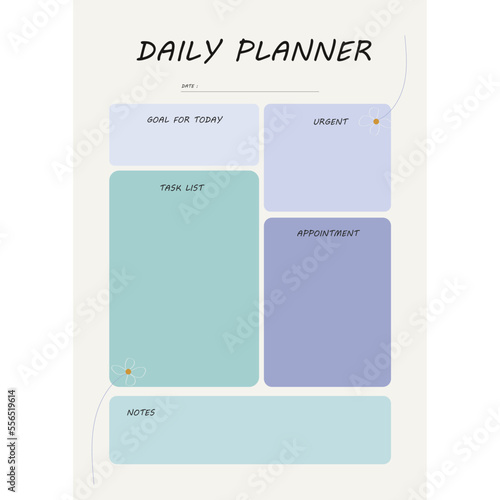 Daily Productivity Planner To Do List Layout