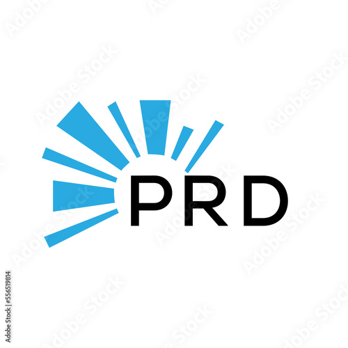 PRD letter logo. PRD blue image on white background and black letter. PRD technology  Monogram logo design for entrepreneur and business. PRD best icon.

