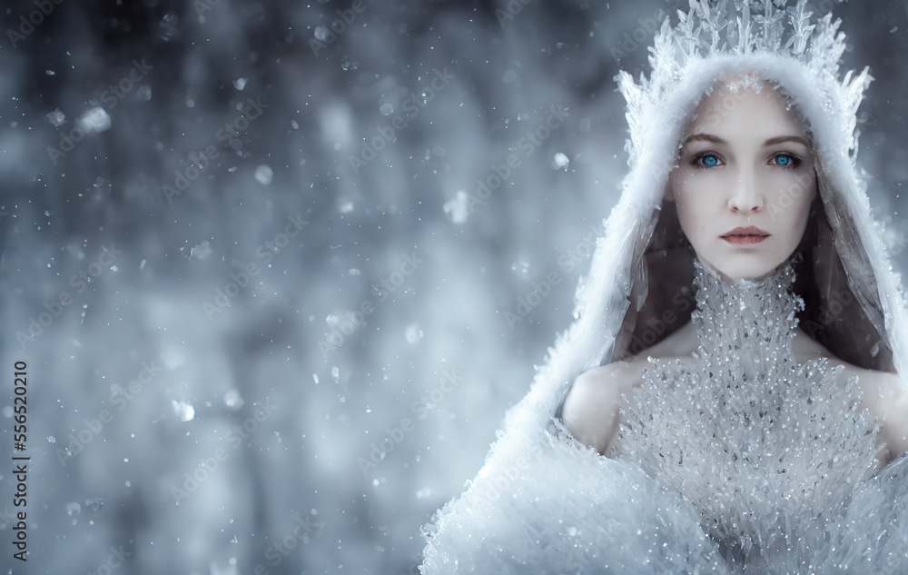 Winter Goddess. Ai generative, fictional character Winter Goddess. Ai generative, fictional character