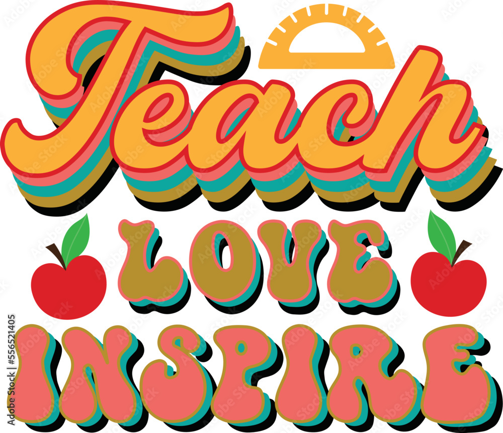 Retro Teacher Svg Design Retro Teacher Svg Design