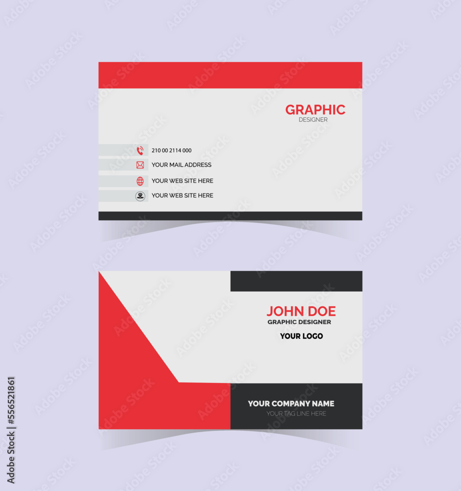 Vector Modern Creative and Clean Business Card Template Vector Modern Creative and Clean Business Card Template