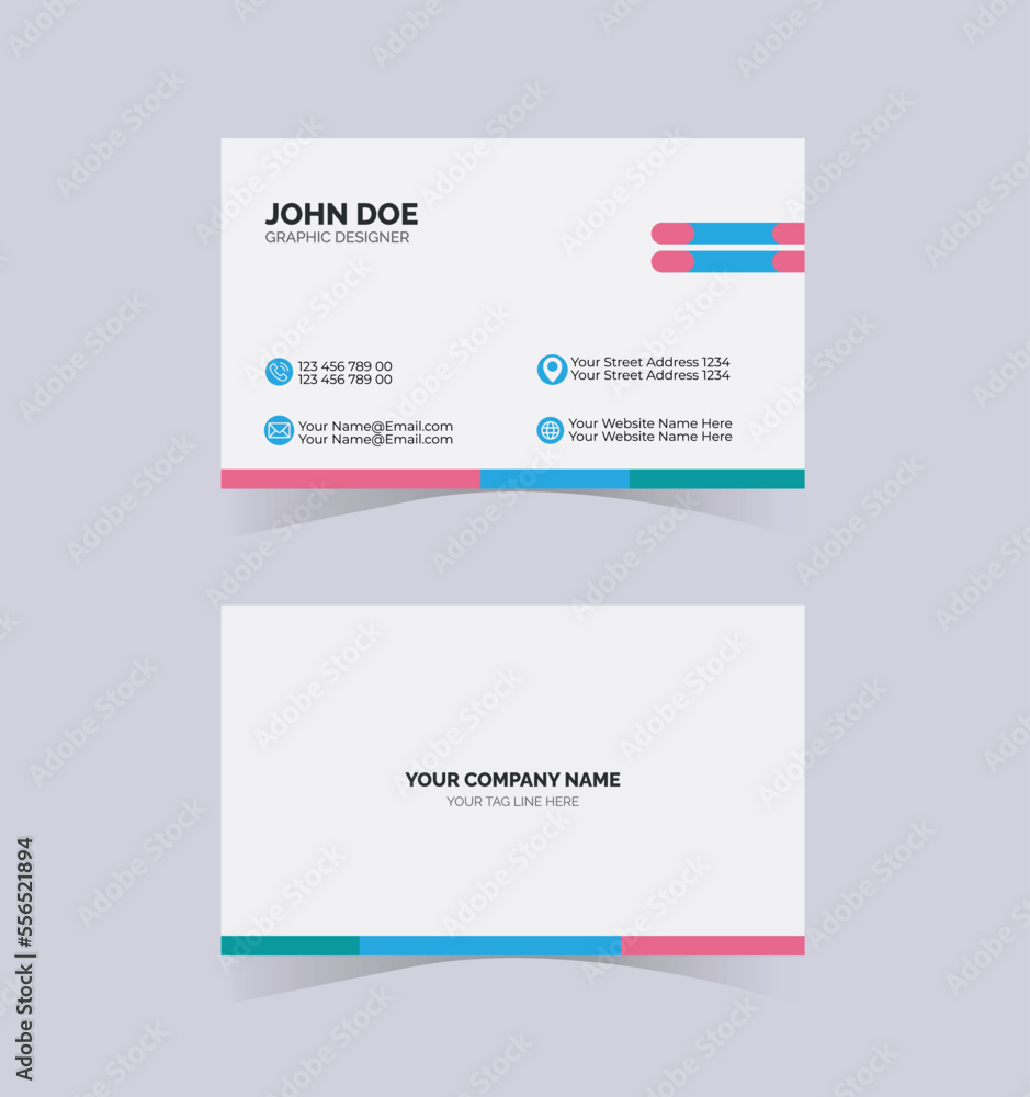 Vector Modern Creative and Clean Business Card Template Vector Modern Creative and Clean Business Card Template
