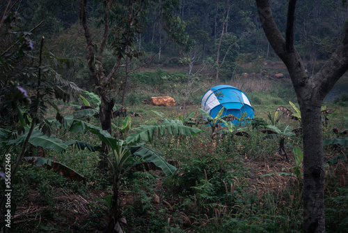 Camping in middle of forest area in Kolli hills, Namakkal, Tamil Nadu.