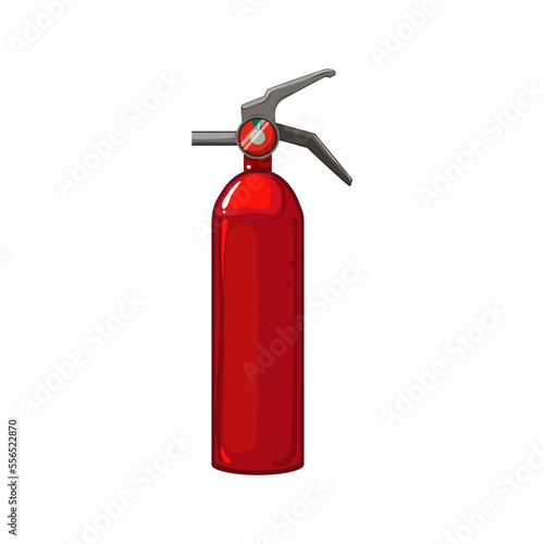 emergency fire extinguisher cartoon. emergency fire extinguisher sign. isolated symbol vector illustration © PikePicture