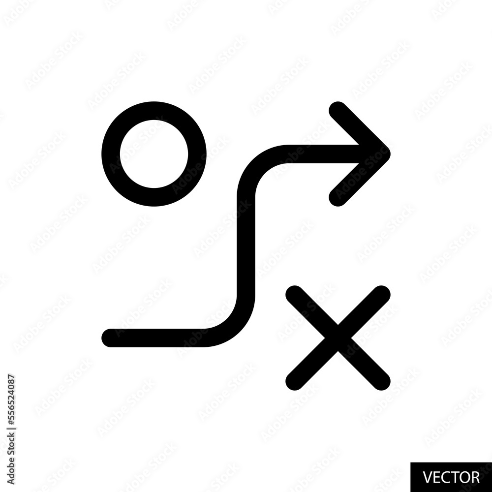 Strategy, tactics vector icon in line style design for website, app, UI, isolated on white background. Editable stroke. Vector illustration. Strategy, tactics vector icon in line style design for website, app, UI, isolated on white background. Editable stroke. Vector illustration.