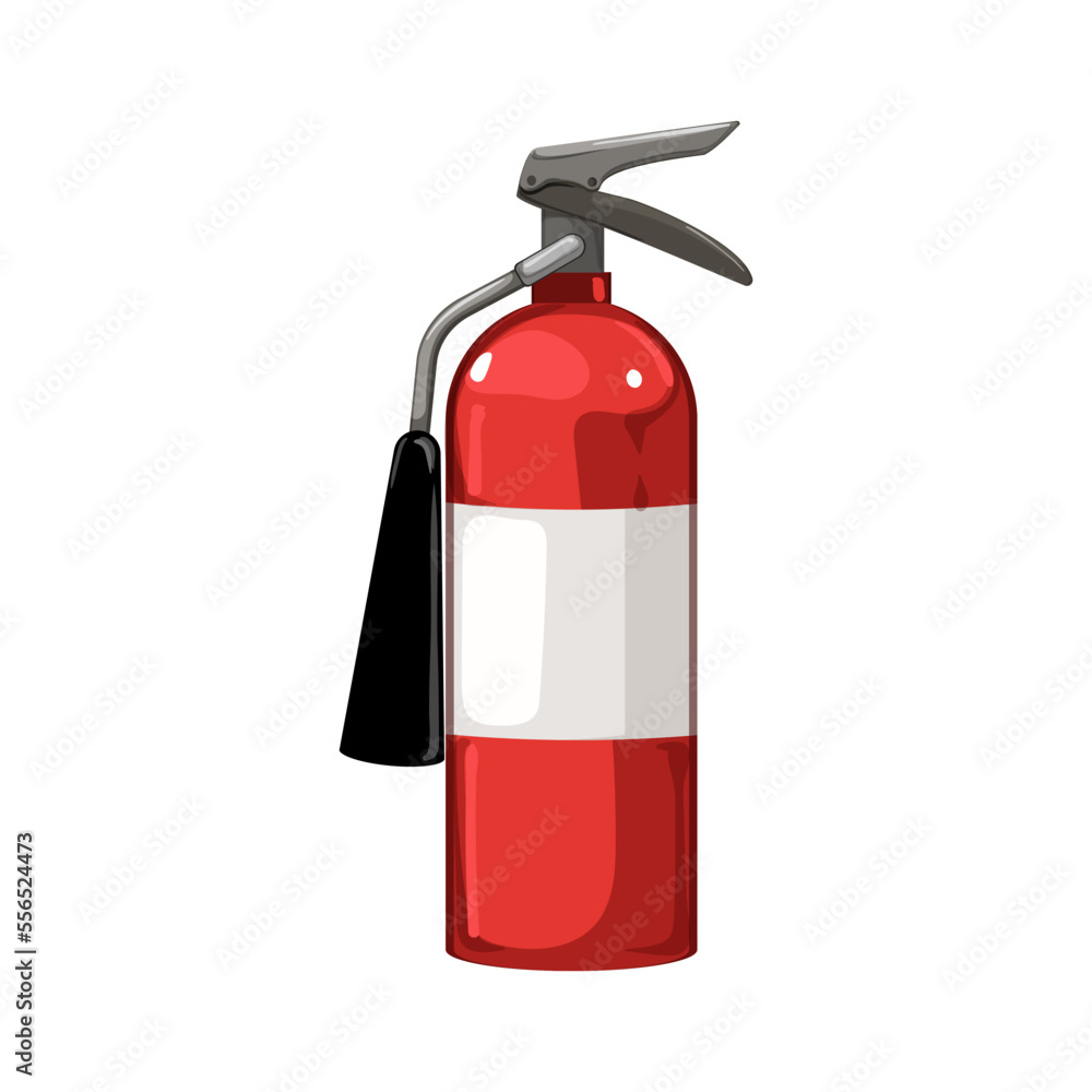 Obraz premium security fire extinguisher cartoon. security fire extinguisher sign. isolated symbol vector illustration