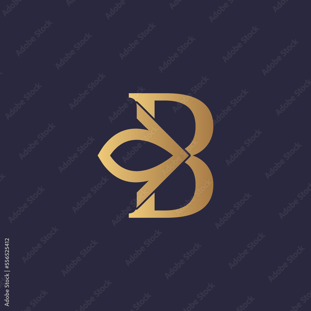heart girl sexy massage brand logo letter B
