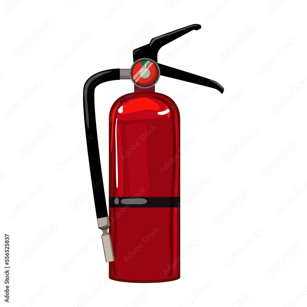 Obraz premium foam fire extinguisher cartoon. foam fire extinguisher sign. isolated symbol vector illustration
