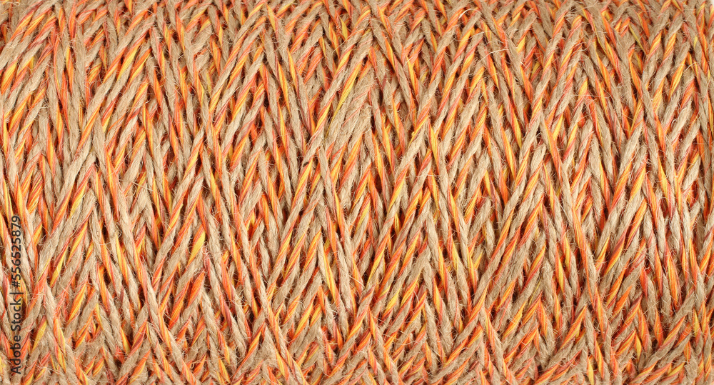 Coil of rope. Closeup. Top down view Coil of rope. Closeup. Top down view