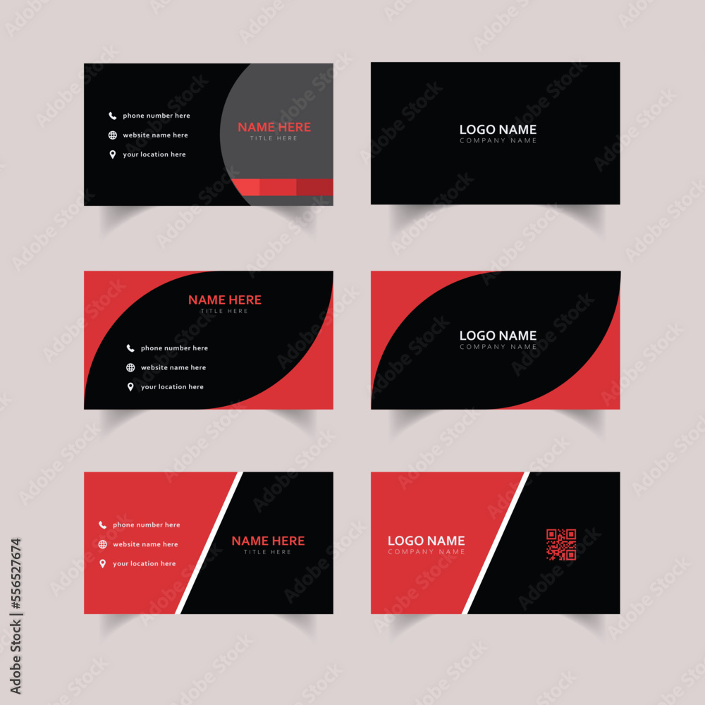 Creative and professional business card design.Business card vector template illustration design, advertisement, presentation, Modern simple business card template, Flat design. 