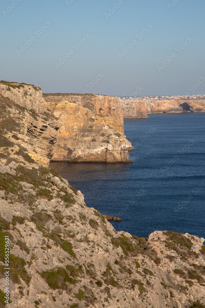 Cliffs near Belixe Fort, St Vincents Cape; Algarve; Portugal