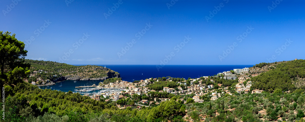 Port de Soller and surroundings seen from the east side