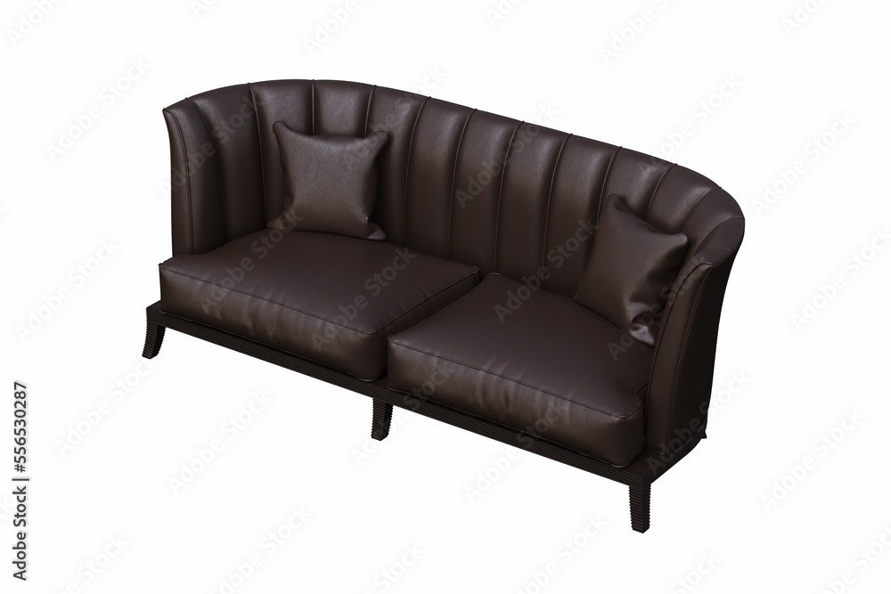sofa isolated on white background, interior furniture, 3D illustration, cg render sofa isolated on white background, interior furniture, 3D illustration, cg render