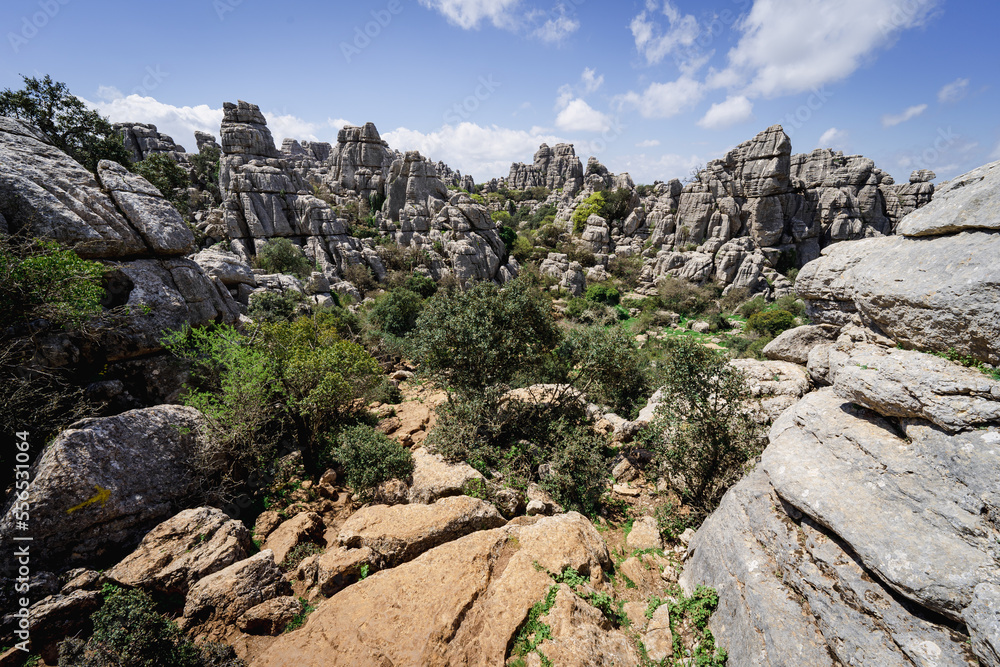 El Torcal national park in Andalusia, Spain