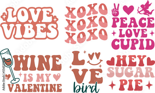 Valentine's Day SVG Bundle -valentine's day SVG, Vector Design, valentine's day SVG File, valentine's day Shirt SVG, valentine's day mug SVG, Retro valentine's day SVG photo