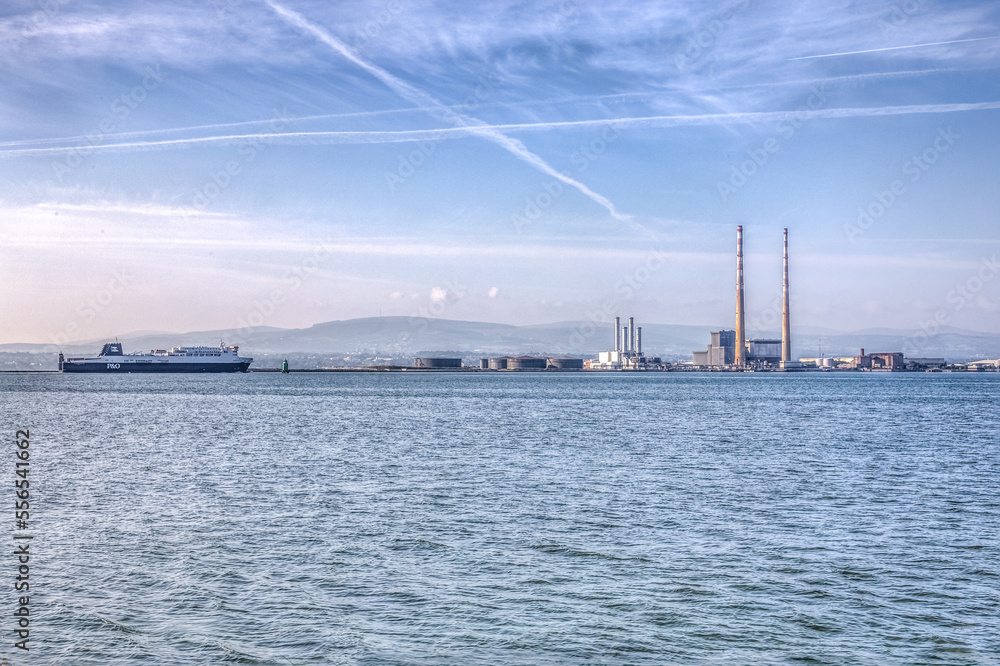 view of the port, Dublin port, Dublin ireland,