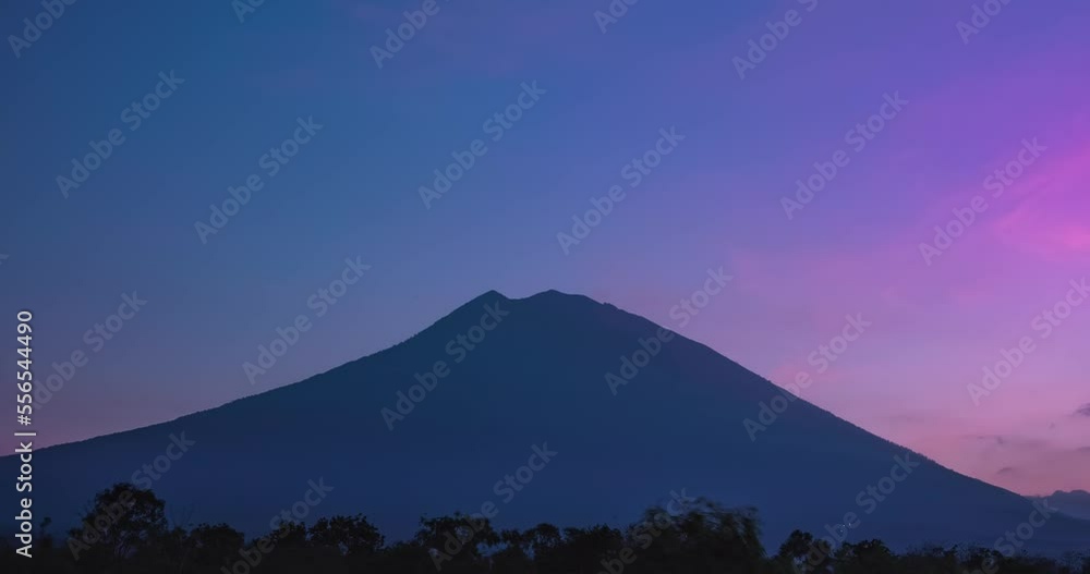 Timelapse of starry sky above a mountain Timelapse of starry sky above a mountain