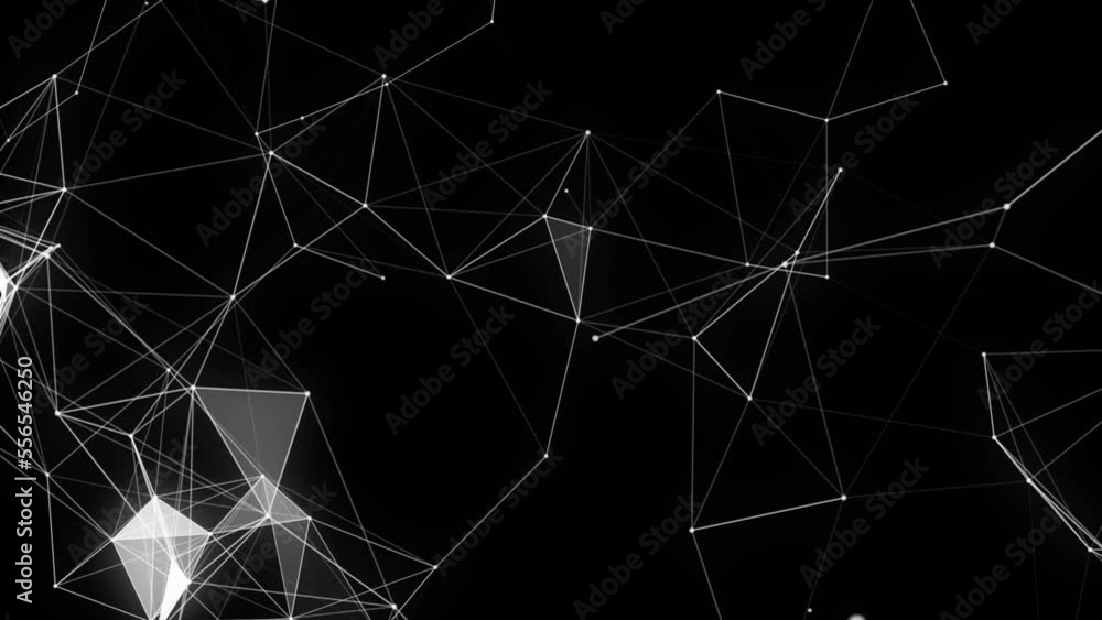 Abstract digital connection. Moving points with lines. Data technology. Network, weaving. Video 4k. Abstract digital connection. Moving points with lines. Data technology. Network, weaving. Video 4k.