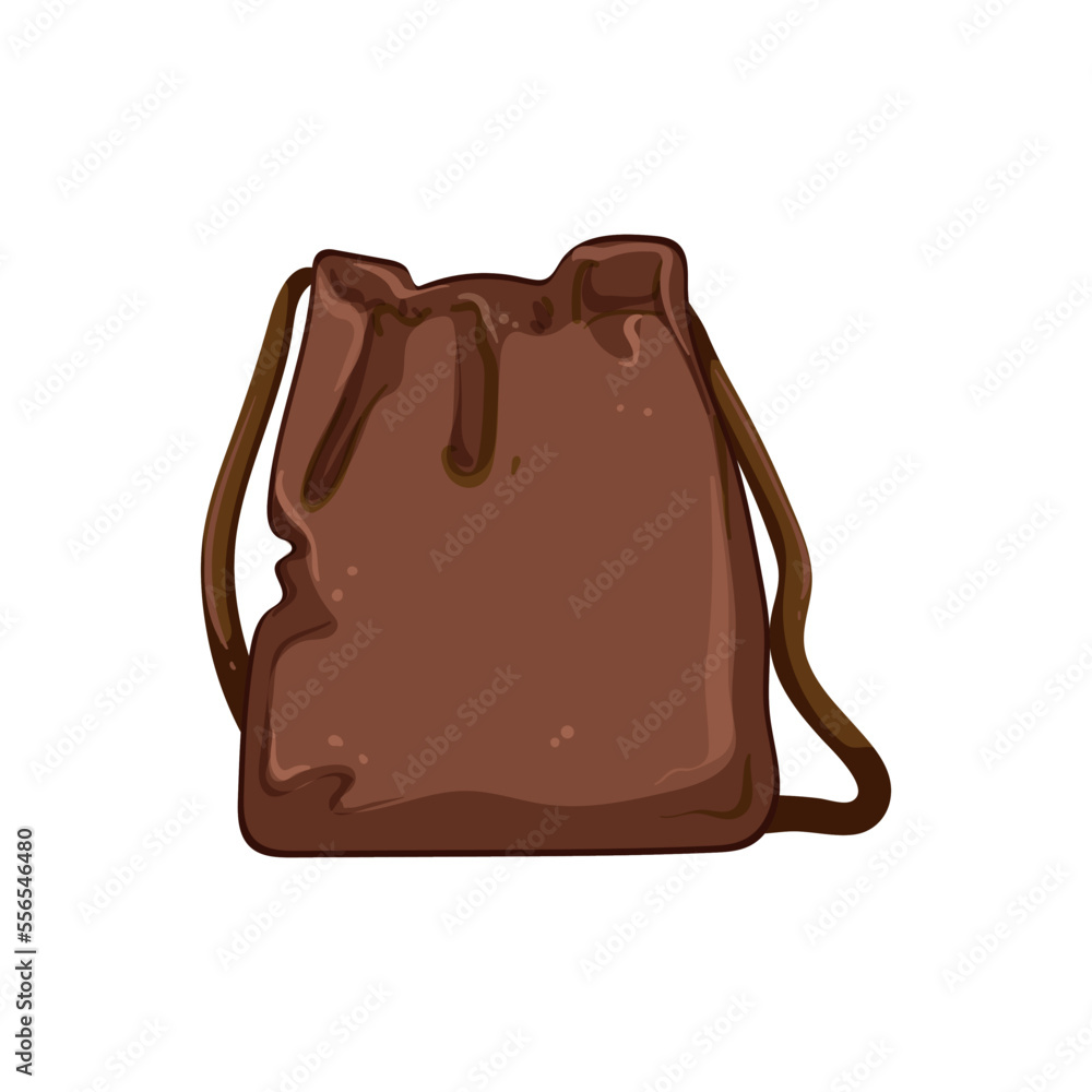 Obraz premium casual leather bag women cartoon. casual leather bag women sign. isolated symbol vector illustration