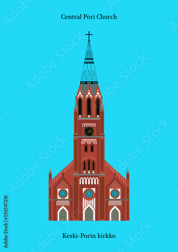 Central Pori Church in Pori, Finland