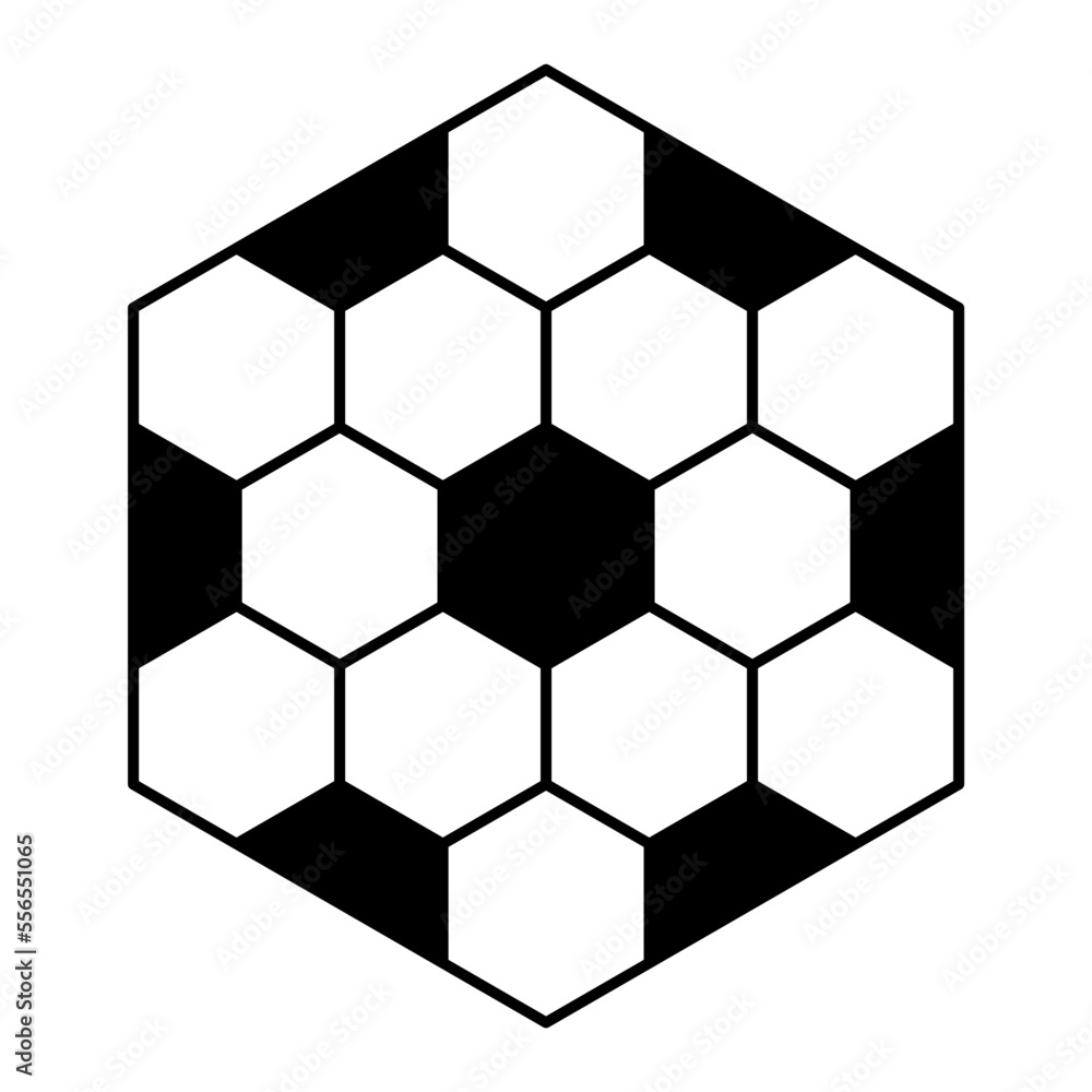 Abstract hexagonal ball Abstract hexagonal ball