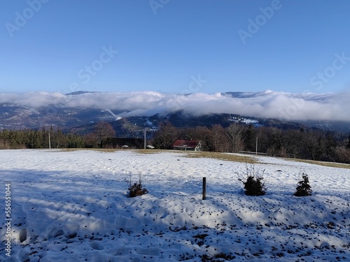 Cieślar, szczyt, Beskid, Śląski, góra, krajobraz,  photo