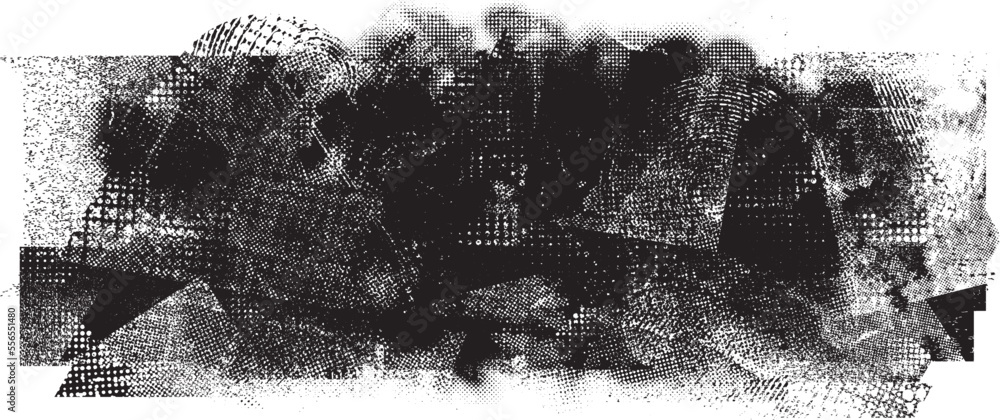 Glitch distorted geometric shape . Noise destroyed logo . Trendy defect error shapes . Glitched frame .Grunge textured . Distressed effect .Vector shapes with a halftone dots screen print texture. Glitch distorted geometric shape . Noise destroyed logo . Trendy defect error shapes . Glitched frame .Grunge textured . Distressed effect .Vector shapes with a halftone dots screen print texture.