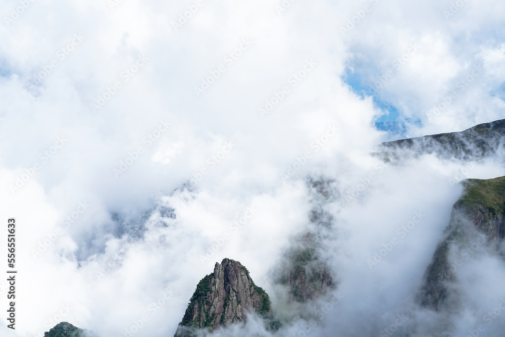 waterfall in the mountains