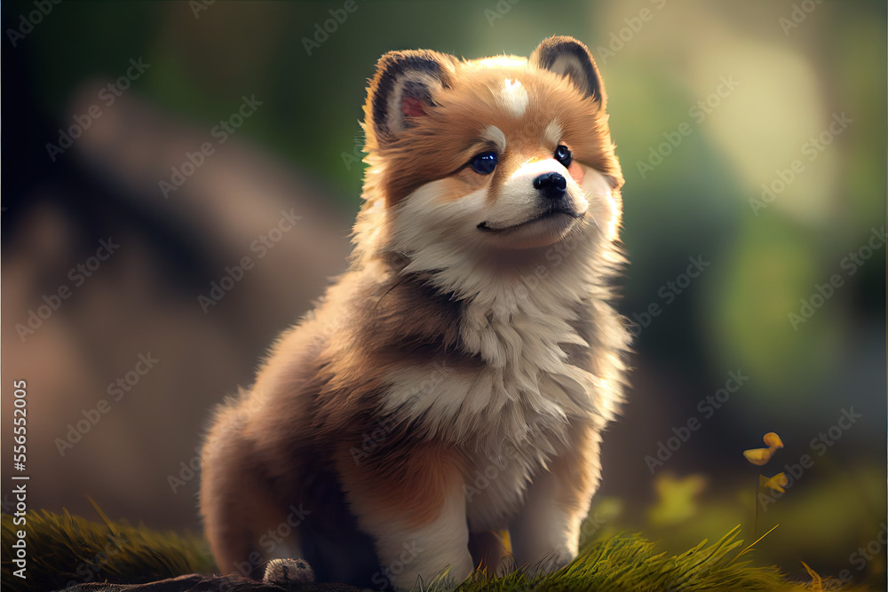 Obraz premium Beautiful cute dog