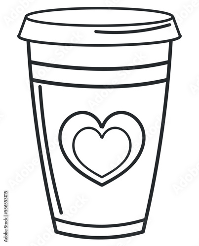 take away cup colorless