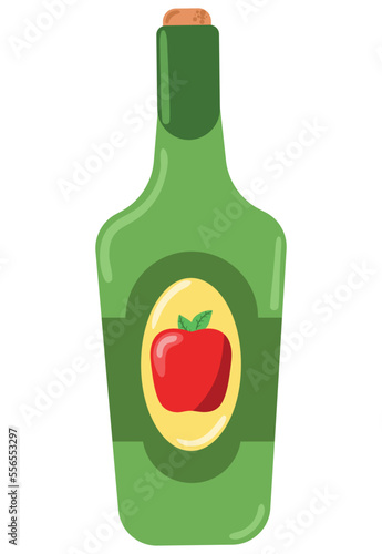 wine bottle vector icon