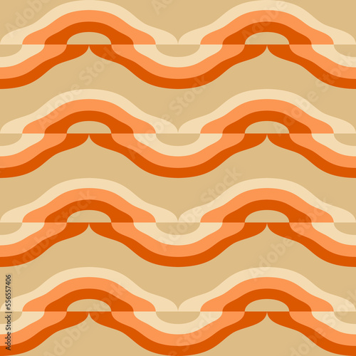 Abstract attractive ornament for decorating any surfaces or things. Seamless pattern.