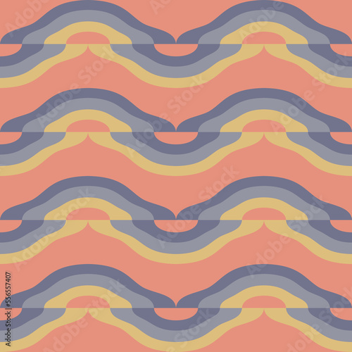 Abstract attractive ornament for decorating any surfaces or things. Seamless pattern.