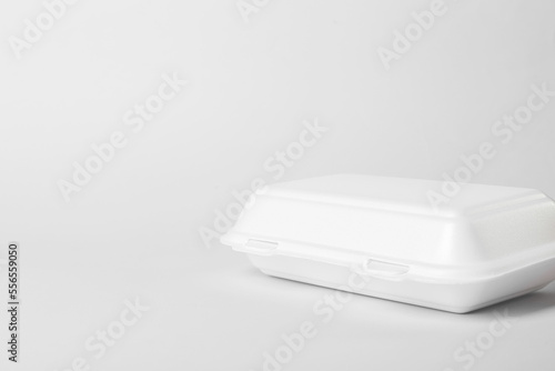 Food container on light background